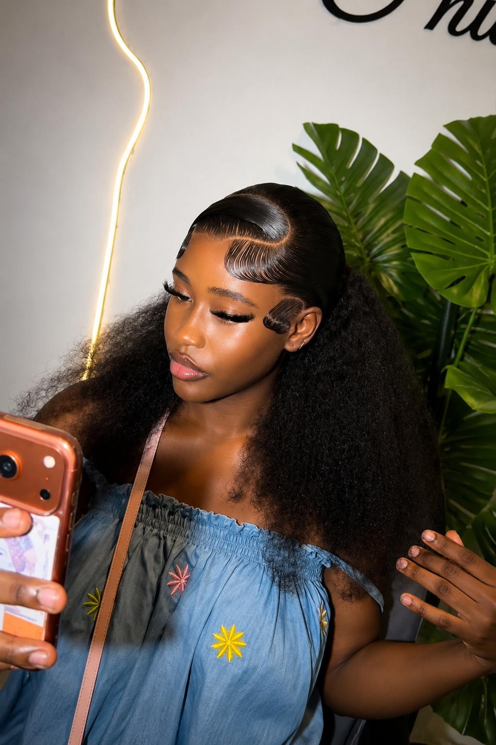 Noir Sculpted — luxury human hair wig by Luxe Achams