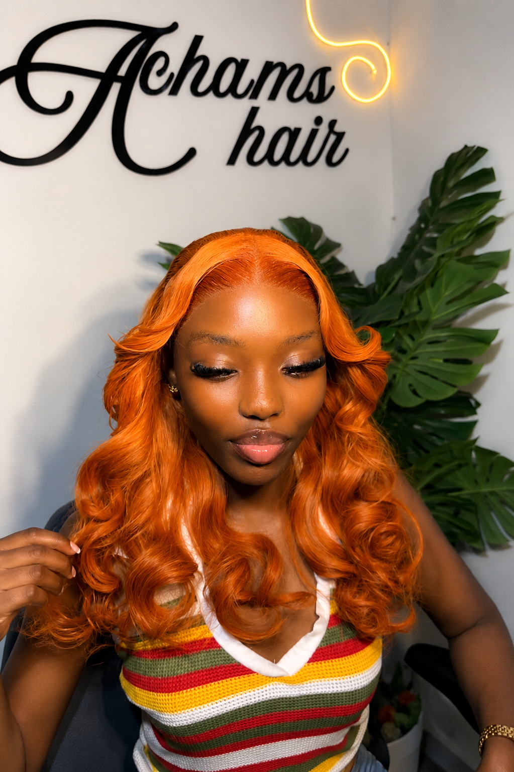 Editorial Blonde — luxury human hair wig by Luxe Achams